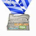 Itens promocionais personalizados Projeto Esporte Medalhão Metal de Prata Medalha